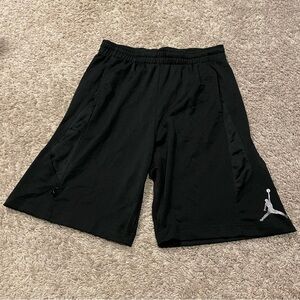 Air Jordan basketball shorts black medium